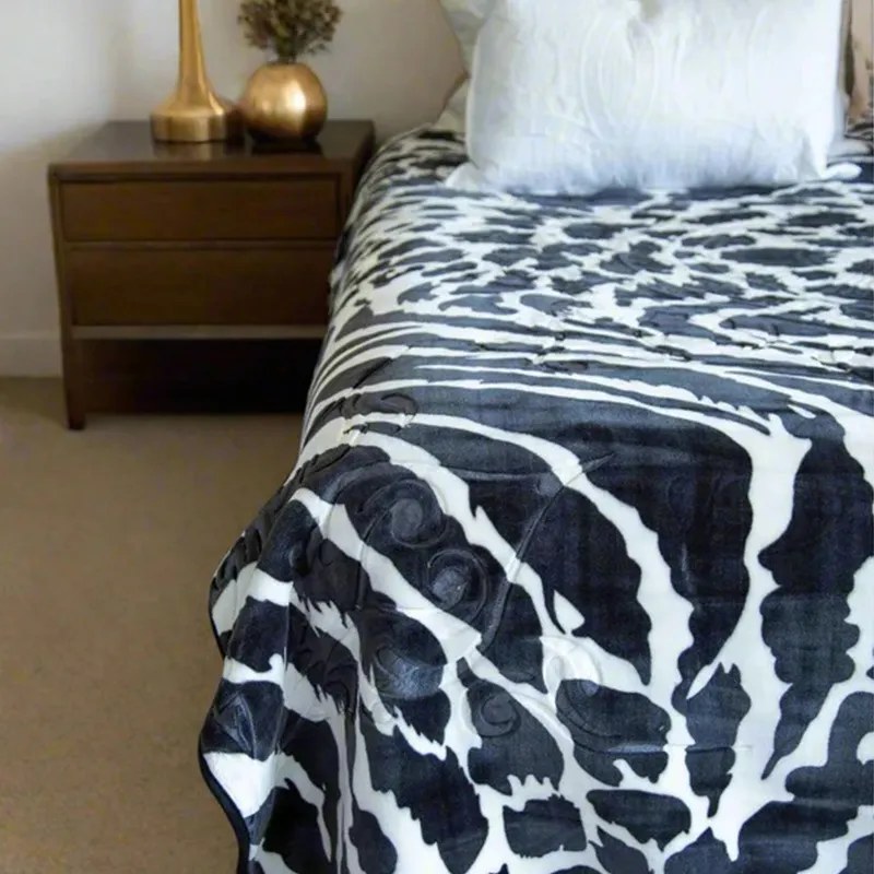 PARIS FAUX MINK BLANKET 2PLY QUEEN SIZE